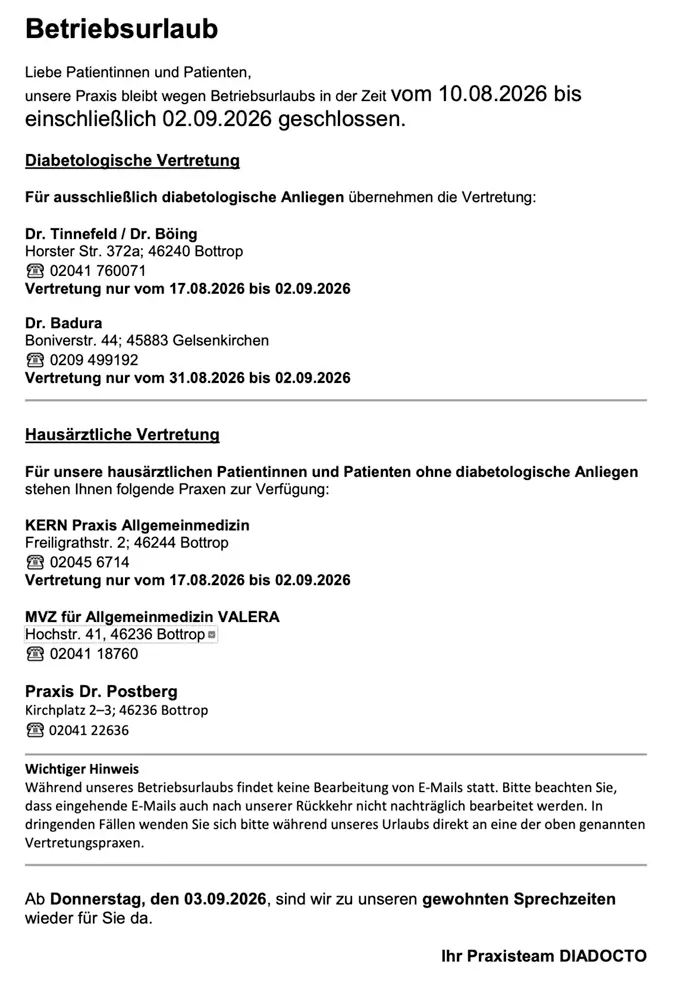 Betriebsurlaub